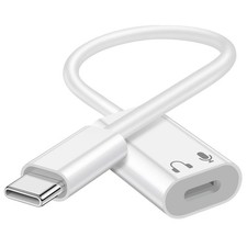 USB C to Lightning Audio Adapter, USB Type C Male to Lightning Female Earphone C