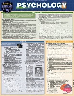 Psychology | Inc. BarCharts Publishing, Inc. BarCharts | englisch