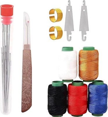 37Pcs Sewing Tool Set, Steel Needle Kit, Threader and Repair... 
