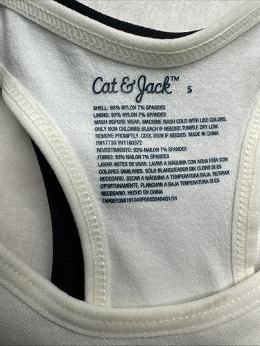 Cat & Jack Girls Sport bra seamless Pullover Black & white 2pk Size S - Picture 10 of 12