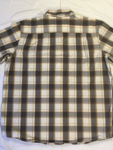 2XL Tall Carhartt Men's MultiColor Plaid Short-Sleeve Button Up Work wear - Picture 7 of 8