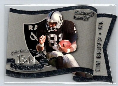 2000 Quantum Leaf #BS-3 Tim Brown Banner Season #/1344 C7