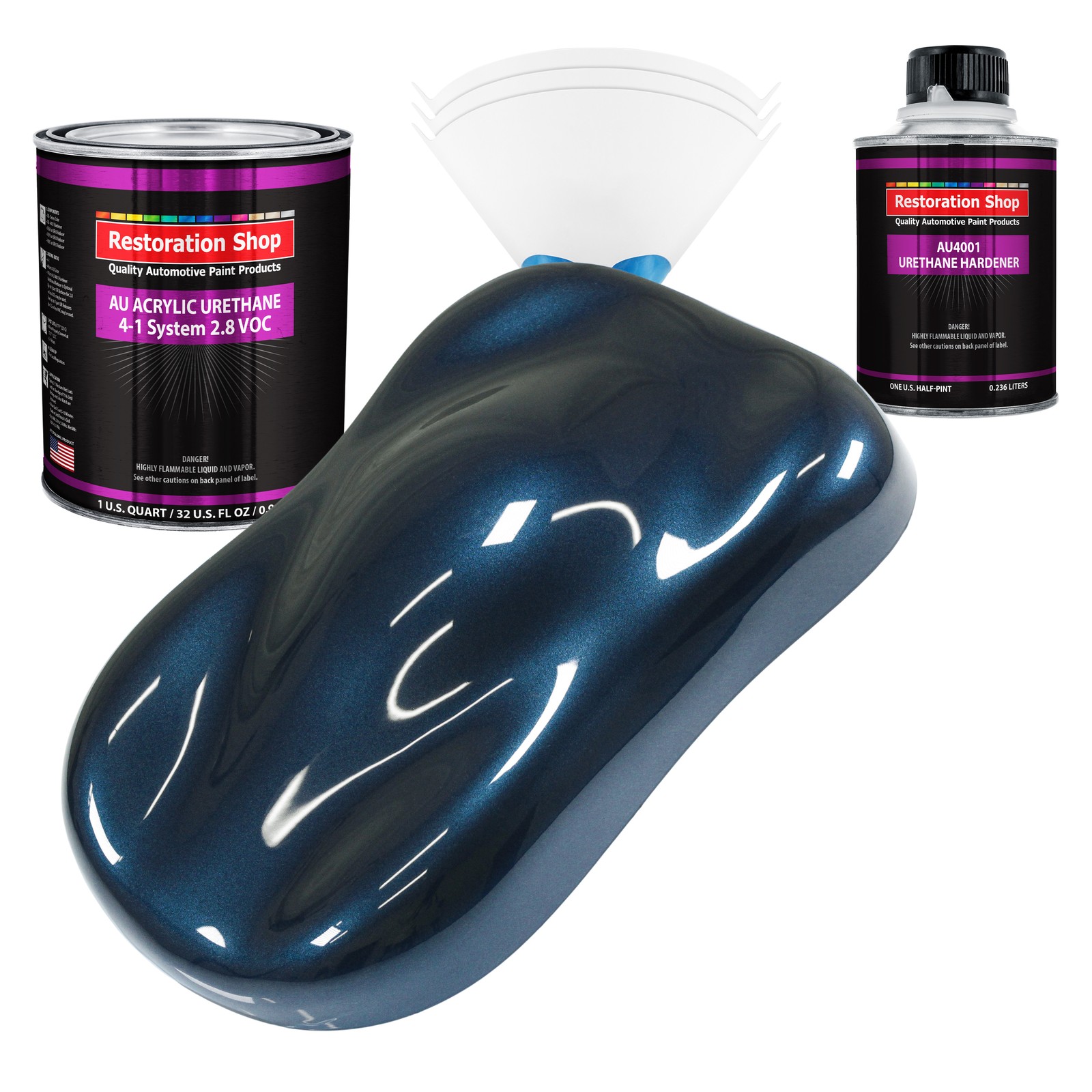 Restoration Shop Moonlight Drive Blue Metallic Acrylic Urethane Quart Auto Paint Kit