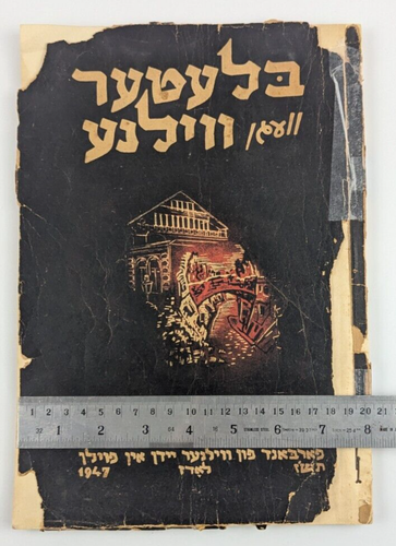 LIBRO CONMEMORATIVO DEL HOLOCAUSTO 1947 DE VILIUNS FOTOS DE JUDÍOS POLACOS YIDDISH - Imagen 21 de 21