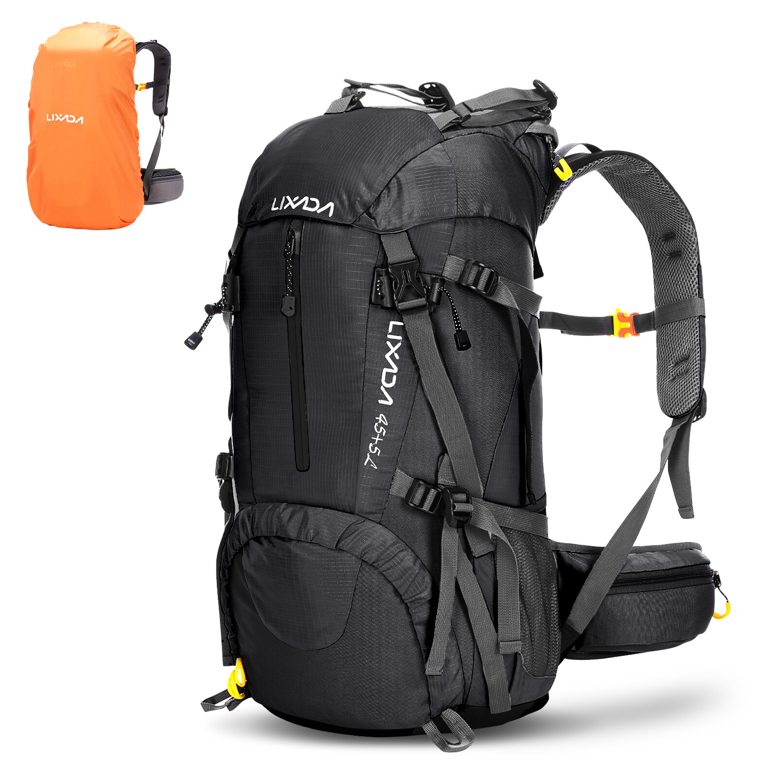50L Hombre Mochila de Senderismo Impermeable Exterior Mochila de Viaje Trekking