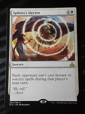 Sphinx's Decree  , Rivals of Ixalan , Near Mint , MTG , FREE SHIPPING