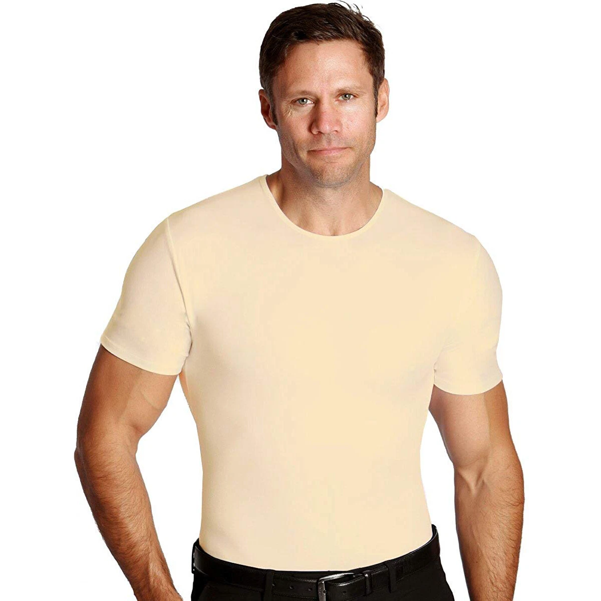 Insta Slim Crewneck Firming Compression Slimming Under Shirt - XL