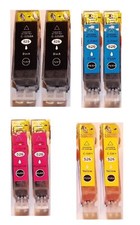 8x Cartuccia stampante per Canon PIXMA IP4850 cartuccia inchiostro PGI-525 CLI-525 bk c m y