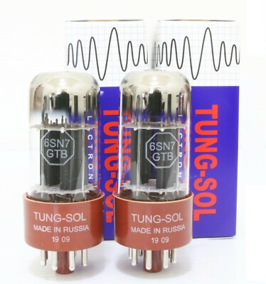 Platinum Match 1 pair Tung-Sol 6sn7 GTB Tubes