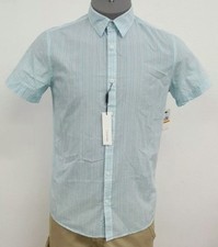 Calvin Klein Seasonal Light Jade Striped Men's S/S Shirt NWT 69.50 Choose Size