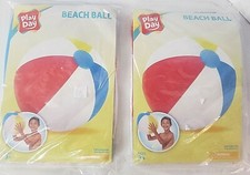 Lot of 2 BEACH BALL 13" Play Day Pool Toy Kids Prank Game Summer Fun Park Games