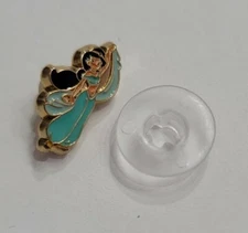 DISNEY SHOE SHOELACE CHARM CROCS PRINCESS JASMINE ONLY ALADDIN METAL ZIBBITZ