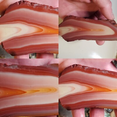 Royal Imperial Bruneau Jasper Roug Orbicular Bullseye Mexico 260g Lapidary Agate