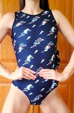 Plum Gymnastics Leotard Adult Extra Small AXS Competition Dance Ballet Aerialist