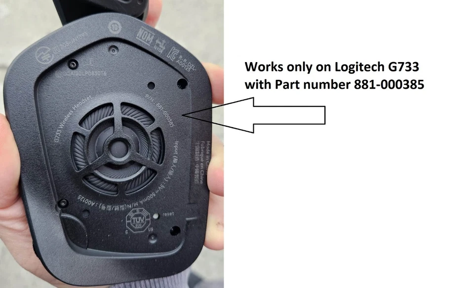 USB Adapter for Logitech G733 Lightspeed Wireless Gaming Headset 881-000385 - Image 4 of 4