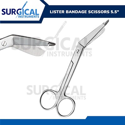 Lister Bandage Scissor 5.5'' - Ideal for EMT and Nurse German Grade