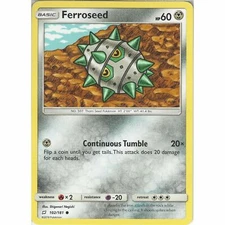 POKEMON CARD FERROSEED 102/181 NO 597 THORN SEED POKEMON TCG CCG
