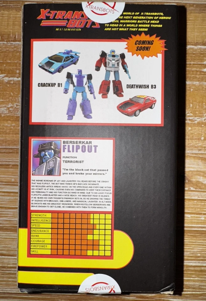 Figura de acción X-Transbot Next Generation Berserkar Terrorist Flipout Transformer Foto 3 de 4