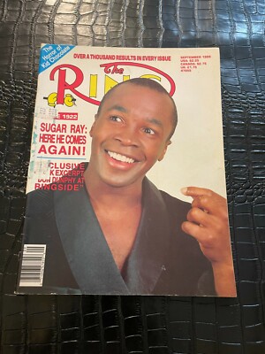 SEPTEMBER 1988 THE RING vintage boxing sports magazine - SUGAR RAY LEONARD