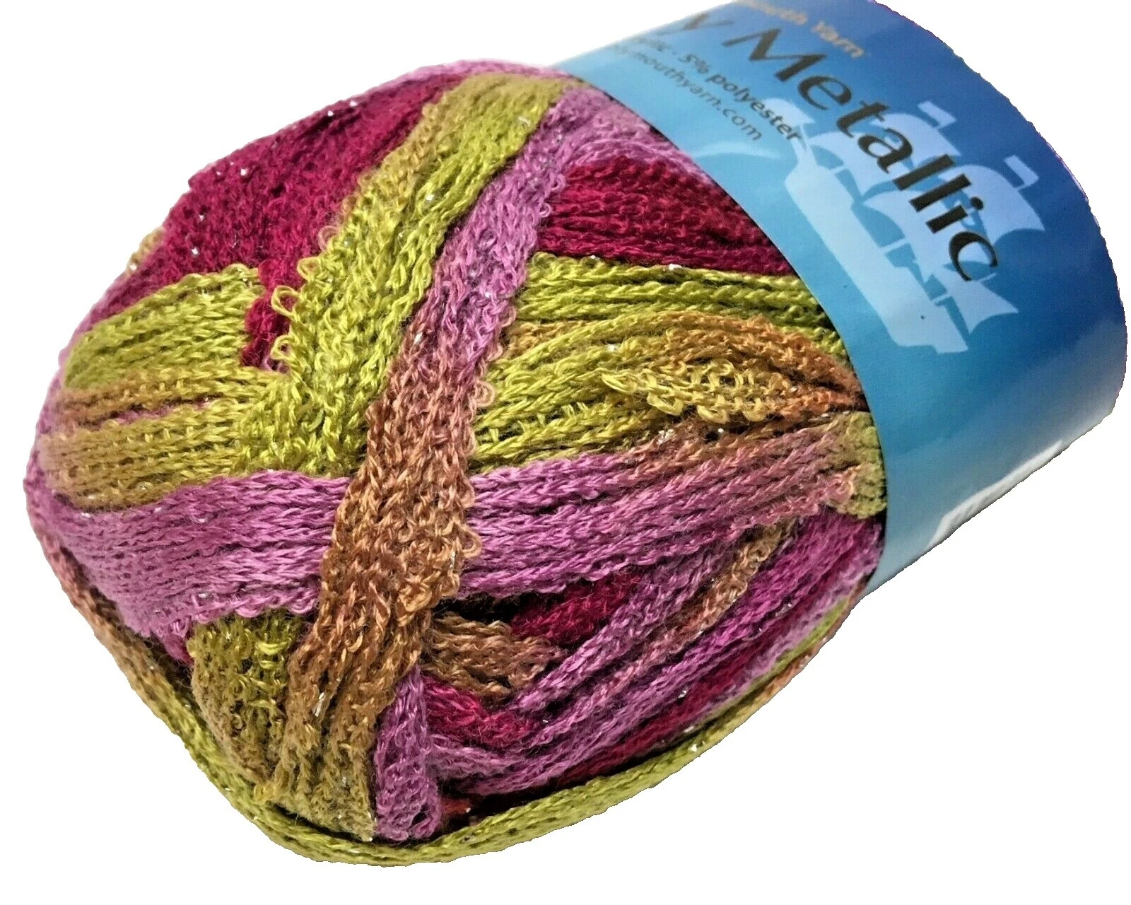 Madeja Multi-color metálico hilos tejidos y Croché