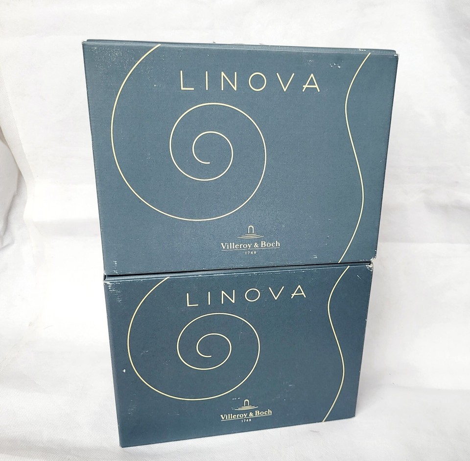 4 Villeroy & Boch Whiskey Soda Glasses Linova Boxed & Unused eBay