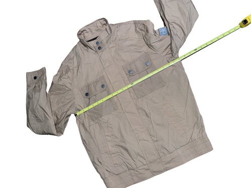 🔥 CALVIN KLEIN JEANS Brown Windbreaker Jacket Size M Mens CK Jeans 🔥 - Picture 3 of 8