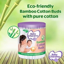 Cotton Buds Wood Natural Biodegradable Cotton Swabs Qtips Ear buds