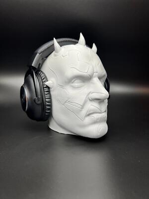 Darth Character Headphone Stand, PC Headphone Holder, Gift for Gamer, Dad Gift