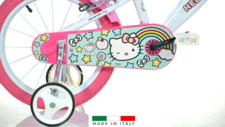 BICI BICICLETTA BAMBINA 5 6 7 8 ANNI BIMBA HELLO KITTY-16"-164R-HK2 - Immagine 2 di 4