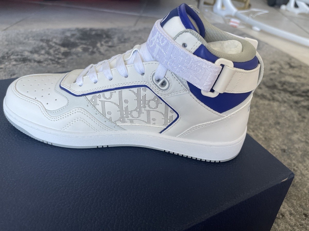 Christian Dior Men's B27 Mid-Top Sneakers Leather with Christian Dior Men's B27 Mid-Top Sneakers Leather with