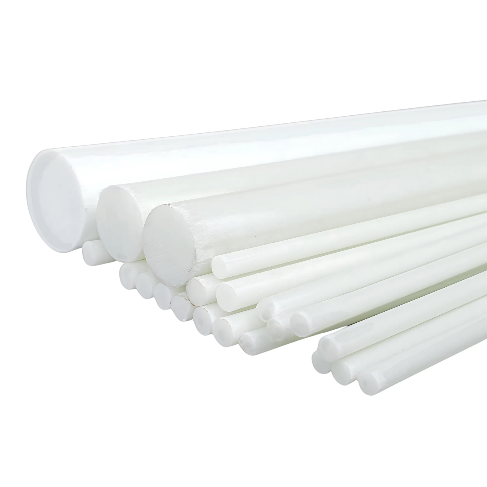 Fibreglass Round Rod Glass Fibre Solid Rod Polyester Resin Rod Round, Ø 2.5-55mm Length 0.5-2m