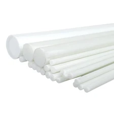 Fibreglass Round Rod Glass Fibre Solid Rod Polyester Resin Rod Round, Ø 2.5-55mm Length 0.5-2m