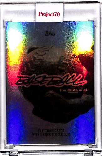 2021 TOPPS PROJECT 70 #764 - 1984 WAX WRAPPER BY FUTURA - RAINBOW FOIL 58/70