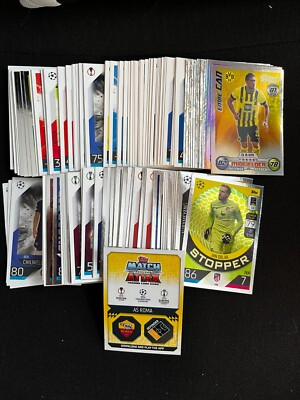 LOT 160 DIFFERENTS CARDS WITH RARE METAL TOPPS MATCH ATTAX 2022/23 NO DOUBLES