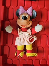 Vintage Minnie Mouse Learn to Dress Me Doll 15" Plush Toy Mattel Disney AS