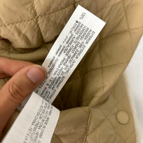 Zara Reversible Tan Faux Fur and Quilted Vest Girl's Size 13/14 - Picture 8 of 8