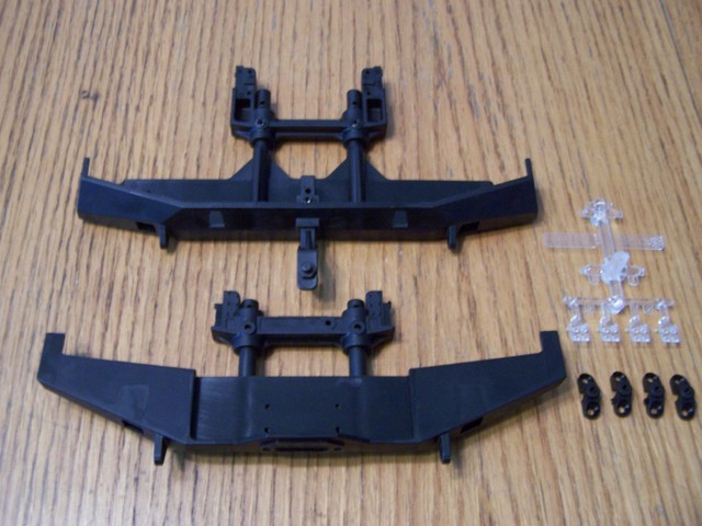 Axial Scx10 II 2000 Jeep Cherokee Front Rear Bumper Body Posts Skid Side Plates for sale online