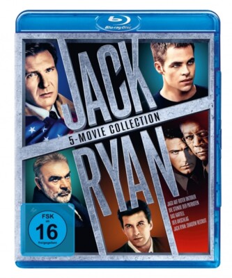 JACK RYAN-5-MOVIE COLLECTION - SEAN CONNERY,BEN AFFLECK,+  5 BLU-RAY NEU