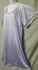 Only Necessities Purple Yellow Nightgown Calf Short Sleeve Large 52" BUST