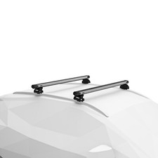 Thule Dachträger Evo Flush Rail SlideBar silber für TOYOTA Auris Kombi