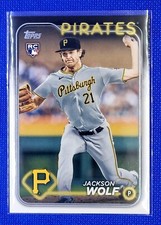 2024 Topps Series 2 Jackson Wolf Rookie RC #523 Pittsburgh Pirates