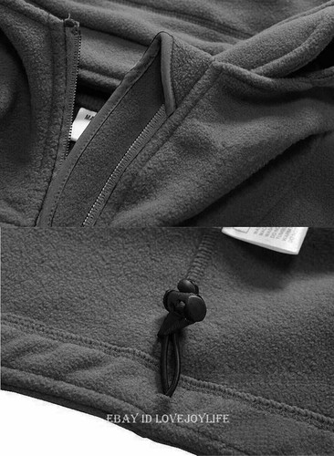 Men's Tactical Fleece Jacket Full-Zip Up Outdoor Windproof Hooded Warm Work Coat - Picture 28 of 43