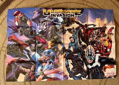 Ultimate Invasion #1 Marvel Comics 2023 Folded Poster 24 x 36 New  