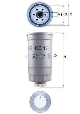 KNECHT KC179 Kraftstofffilter für FIAT KIA