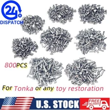 Semi Tubular Rivets For Tonka 1/8" Diameter 800 Piece Super Assortment Toy Parts