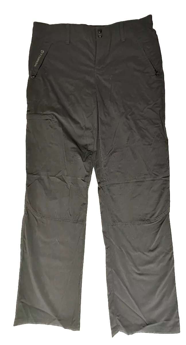 Pantalone cargo donna Merrell taglia 8 nero outdoor escursionismo nylon elasticizzato