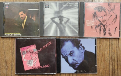 Lot 6 Paolo Conte CDs CD's rare Un Gelato Al Limon Paris Milonga Aguaplano cc