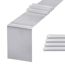 5 Pack Table Runner 12 X 108 Inch Silk Table Runner for PartyWedding Birthday...