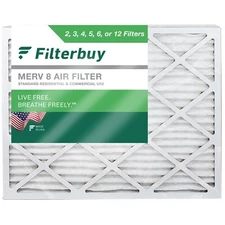 Filterbuy 14x20x1 Pleated Air Filters, Replacement for HVAC AC Furnace (MERV 8)