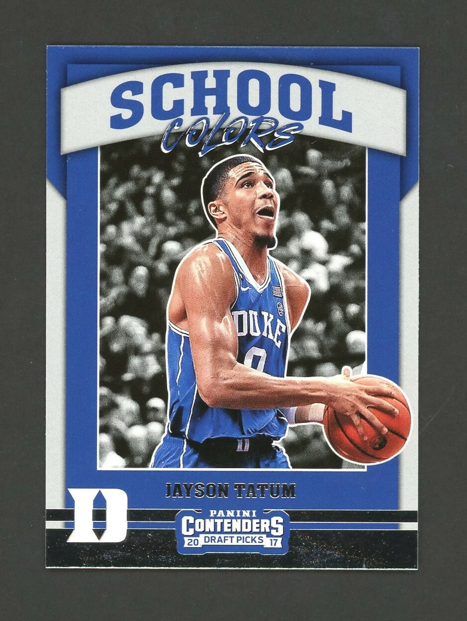 2017 Panini Contenders Draft Picks Jayson Tatum School Colors RC